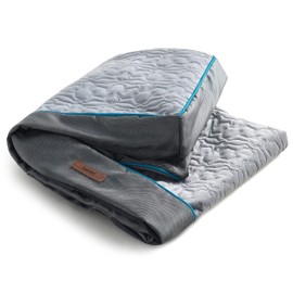 Lesure Dog Bed Cover Medium Washable Removable Cover for Orthopedic Pet Mat 30x20x3 Inches, Grey