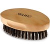 WAHL Oval BEARD Military Brush Nylon & Boar Bristles w/Ergonomic