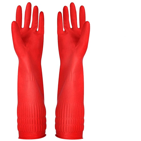 Eopzo Latex Cleaning Gloves Kitchen Dishwashing Glove And Cleaning Cloth