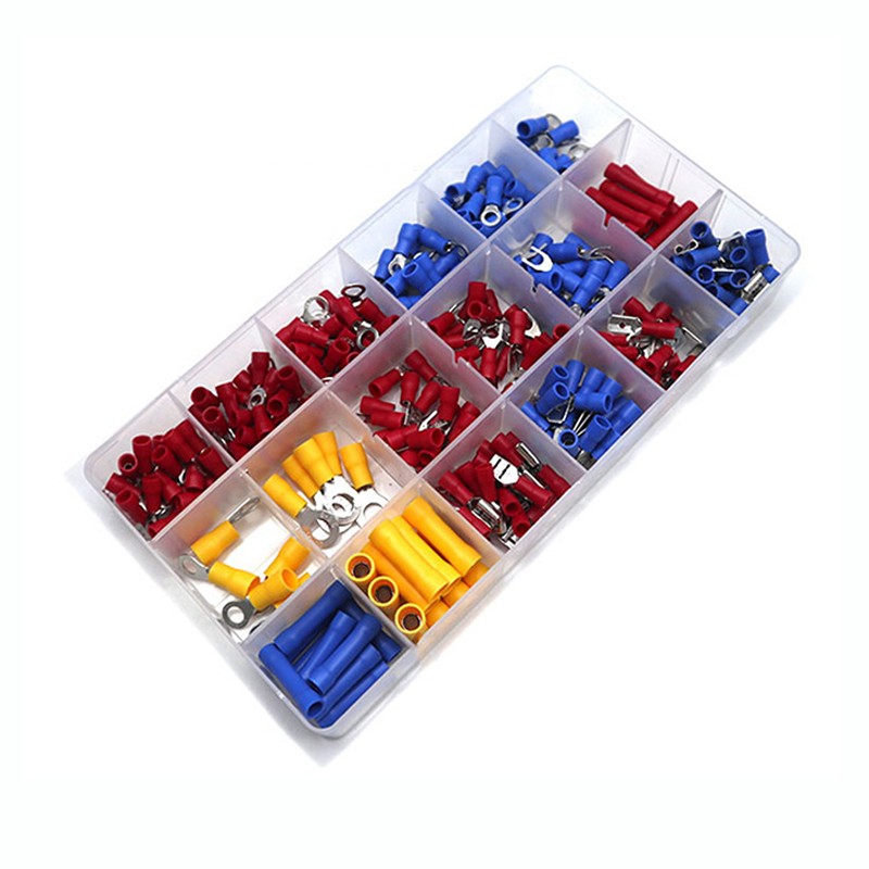 300PCS Electrical Crimp Connector Assortment Set Waterproof Ring Spade Butt