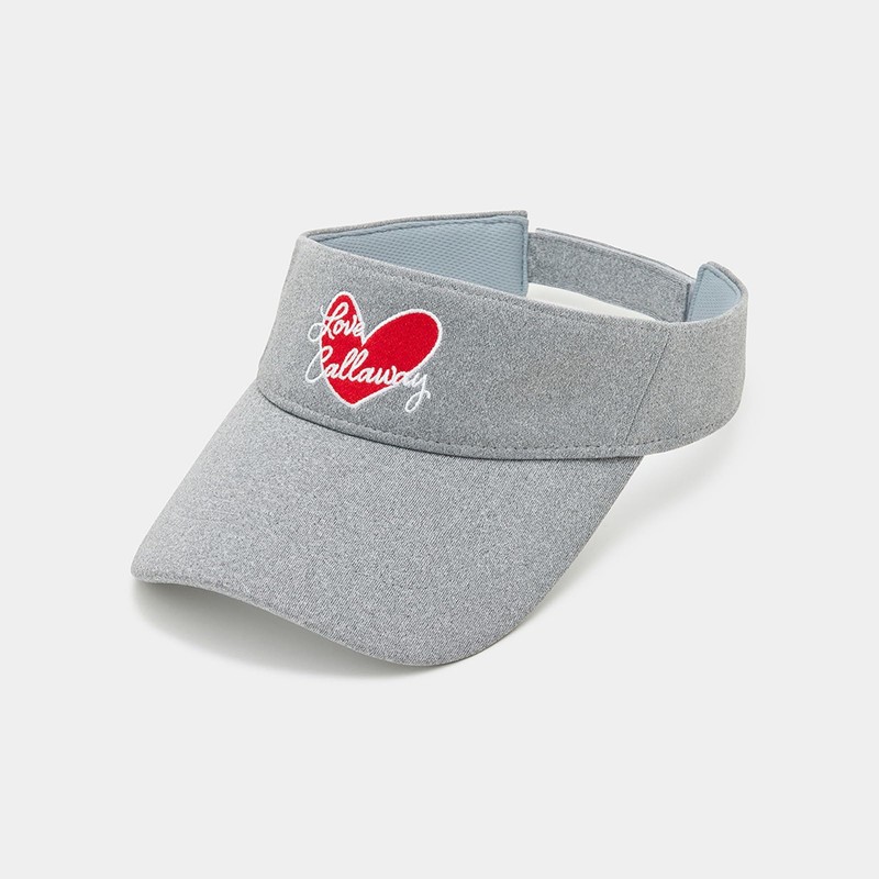 Callaway C25191209 Women's Sun Visor, LOVE Series, Golf Hat, 1021_gray,