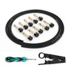 GHOSTFIRE Kit de cable de pedalera sin soldadura DIY ángulo