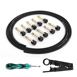 GHOSTFIRE Kit de cable de pedalera sin soldadura DIY ángulo recto/recto, SP
