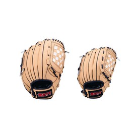ZETT BDG324SVZ Catchball Gloves for Beginners, Includes Shock Absorbing Pads, Parent-Child Grab Set, 10 Inches (Elementary School to General) & 12 Inches (Elementary School to General) Right Throw,
