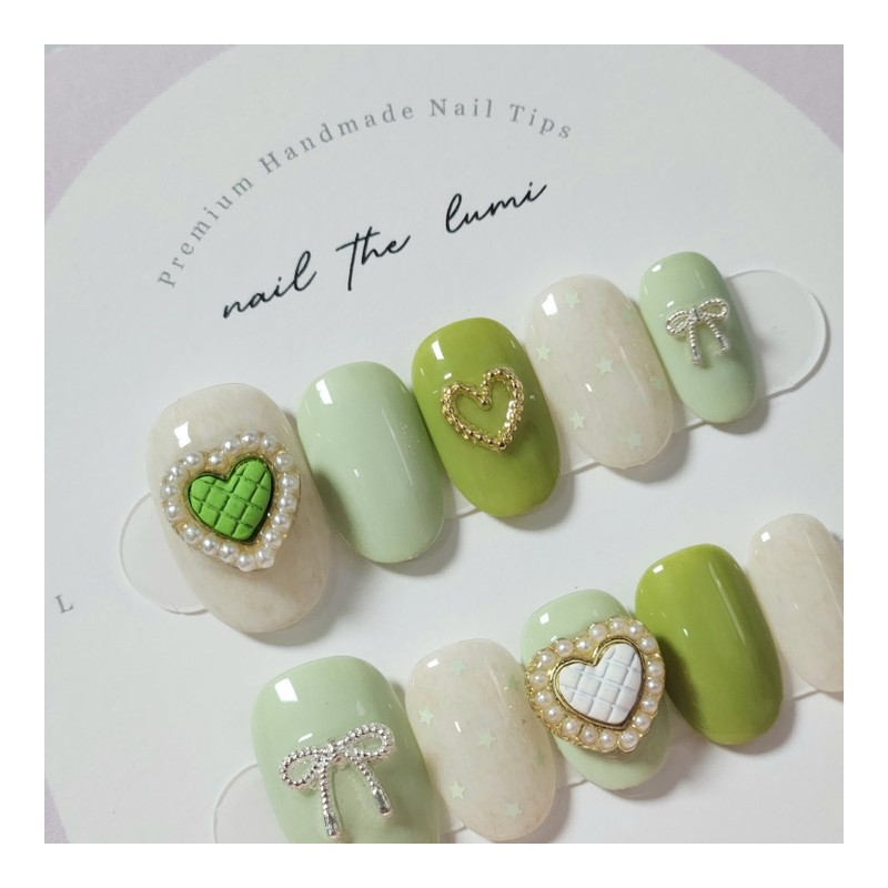 Pista Melt Handmade Nail Tips - Short Ballerina / 피스타