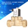 Solenoid Valve, Open Brass Solenoid Electromagnetic Valve G3/4" Normally Water