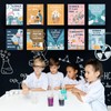 Zonon 10 Pcs Science Classroom Decoration Banner and Poster for