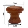Wake Sangyo TW-337 Wooden Knobs, Dark Brown, 1.2 inches (30