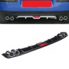 Universal Car Rear Bumper Lip Diffuser Spoiler 4 Holes Exhaust