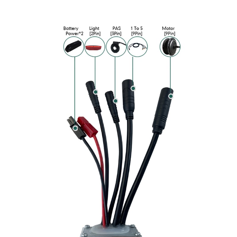 Bike Controller with S866 Display Panel 36V 48V 15A 250W