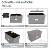 Vinyl Record Storage Box for 7"/45 RPM LPs, Grey Case
