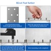Rivet nut Tool kit,rivnut Tool,500Pcs Metric Rivet Nut Combination (M3/M4/M5/M6/M8)