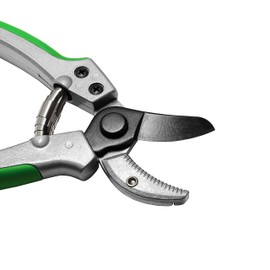 GRÜNTEK Anvil Secateurs TOUCANS 195mm, NEW VERSION with metal Anvil, Pruner with blade made of Japanese SK5 steel, Garden pruning shears with Alu soft-touch Grips
