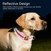 ILFindYou Reflective Plaid Dog Collar for Large Dogs, Rose Red-L