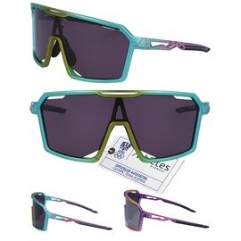 Athletes Eyewear Men's Cycling Glasses - Quick Glasses - Polarised Sunglasses - Men's Sports Glasses with UV400 and Anti-Scratch Protection - Fresh (Mint)