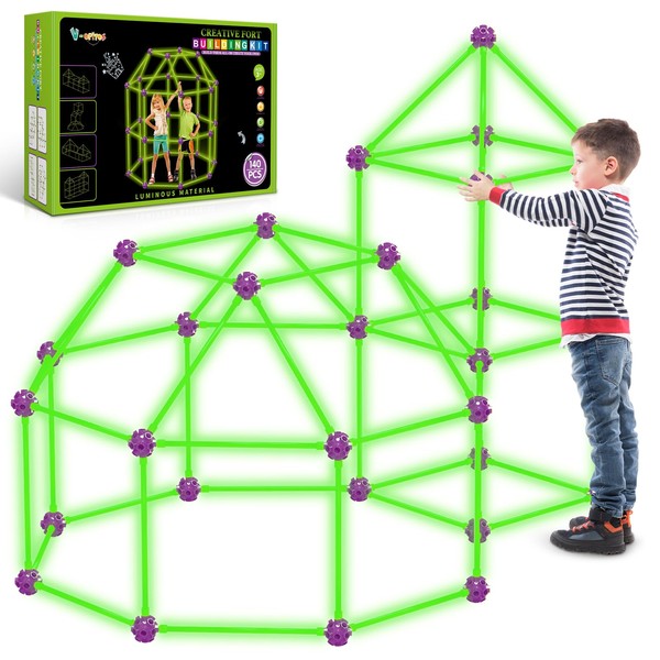 V-Opitos 140 Pack Glow in The Dart Fort Building Kits