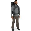 Osprey Rook 50L Men's Backpacking Backpack, Dark Charcoal/Silver Lining