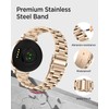 Miimall Metal Band Compatible for Garmin Lily 2/2 Active Band