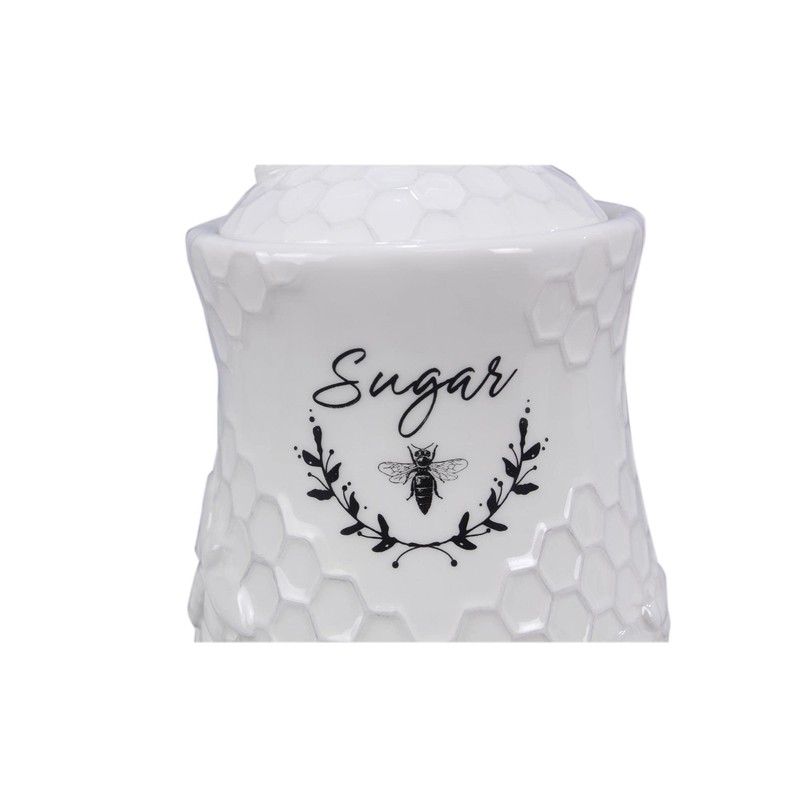 Young's Inc Ceramic Honey Bee Canisters, 4 pc/set