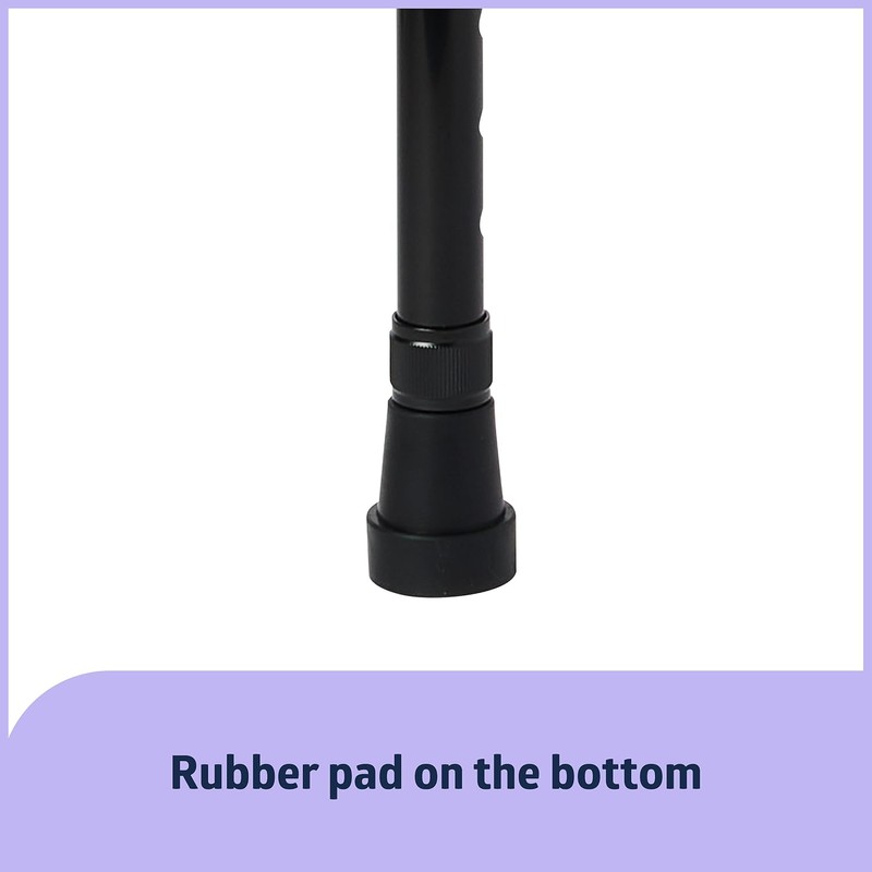 Medline Aluminum Cane Walking Aid is Portable & Lightweight, Helps