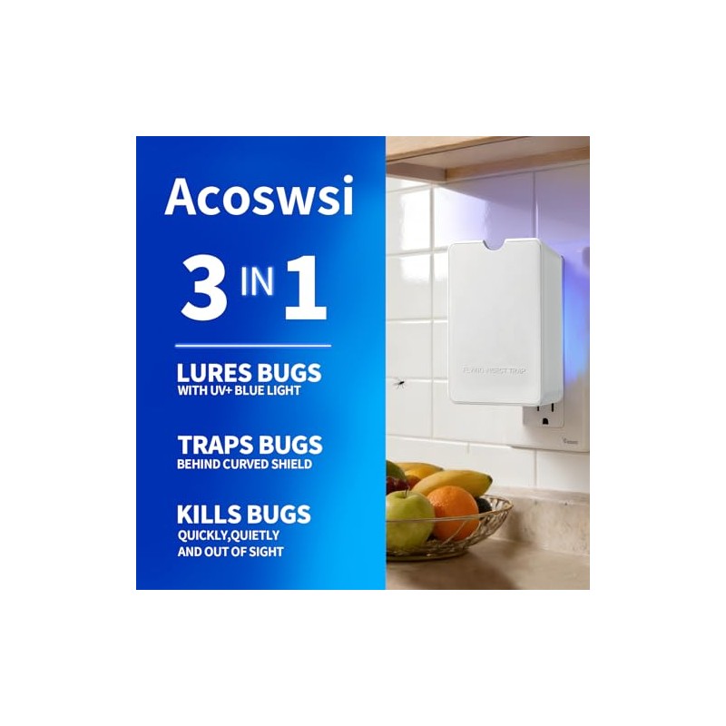 Indoor Flying Insect Trap with UV Light - 1 Device