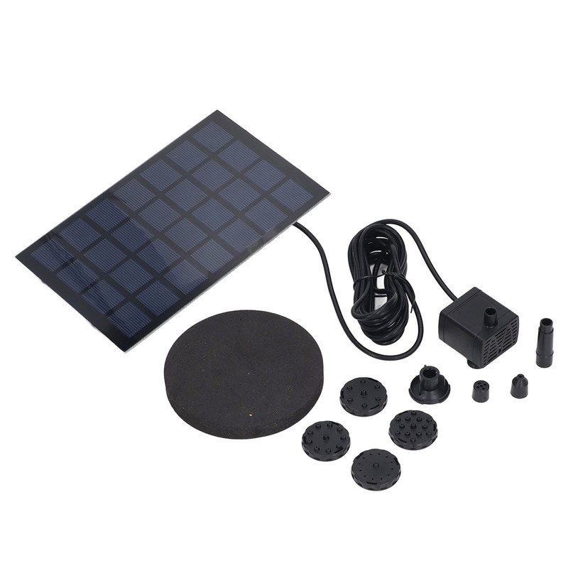 Solar Fountain Pump Direct Drive 6 Nozzles Low Power Consumption
