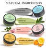 4 Pcs Clay Facial Mask Set - Turmeric, Vitamin C,