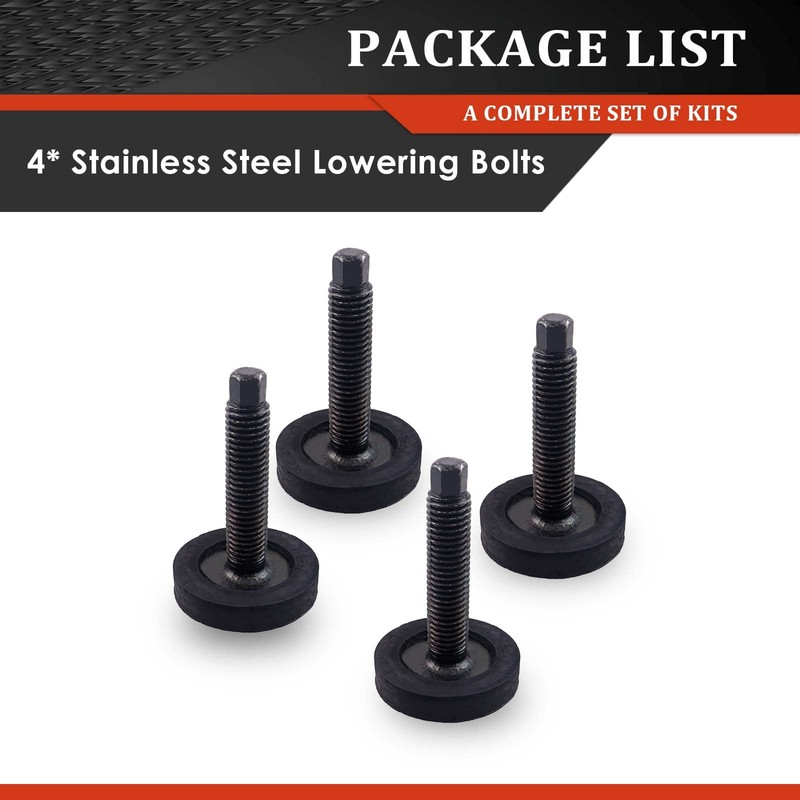 OLIMPOCICLI C6 & C7 Lowering Bolts Front & Rear Set