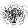 4PCS Glitter Christmas Picks Curly Sprays 20" Artificial Wispy Willow
