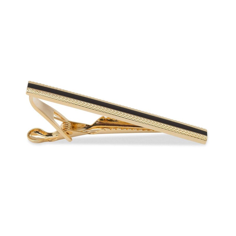 Packer Gold Tie Bar Gold Rhodium Plating Packer Gold Tie