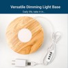 FuoiCorn Wood Crystal Display Base Light - LED Illuminator for