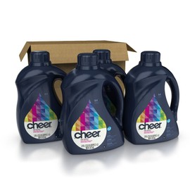 Cheer 2x Ultra Liquid HE Fresh Clean Scent, 64-Load, 100-Ounce(Pack of 4)(Packaging May Vary)