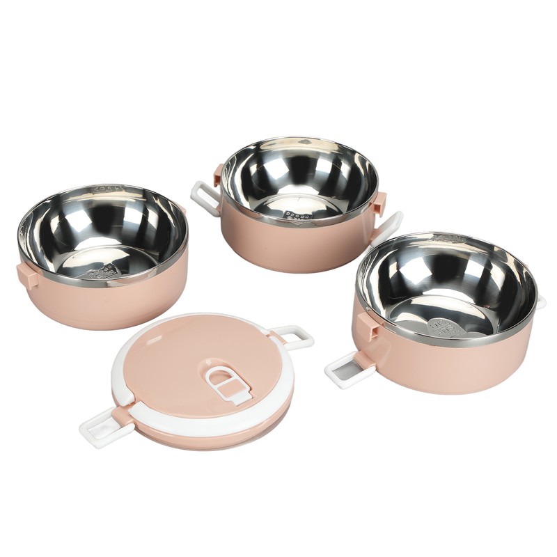 Portable 304 Stainless Steel Bento Lunch Box Thermal Cylinder Lunch