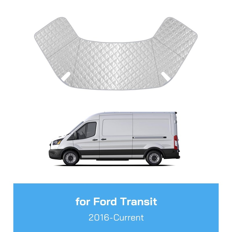 VANNCAMP Windshield Cover for Ford Transit 2016-2025 Motorhome,Van, Front Window