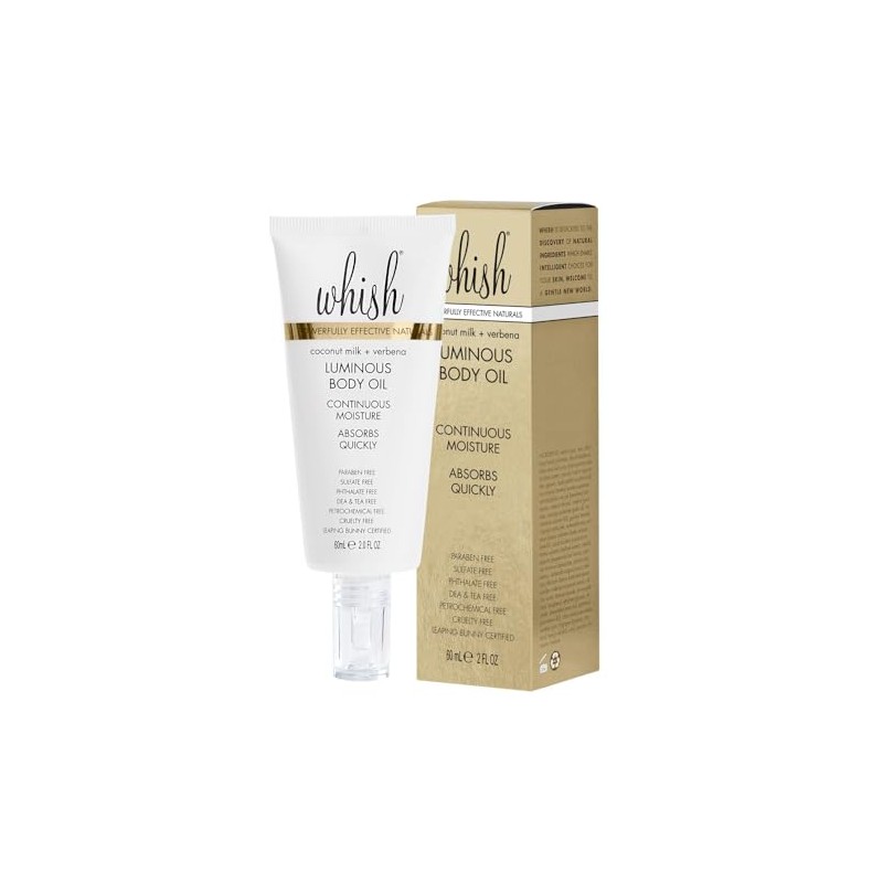 Whish Beauty Leche de coco + aceite corporal luminoso Verbena
