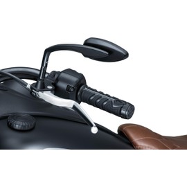 Kuryakyn 5753 Motorcycle Handlebar Accessory: Spear Grips with Rubber Inserts and End Caps for 2018-19 Indian Motorcycles, Satin Black, 1 Pair