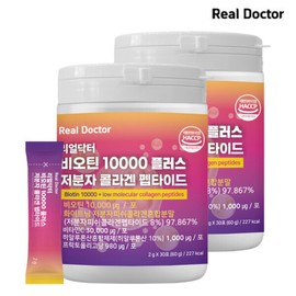 formulaReal Doctor Real Doctor Biotin 10000 Plus Low Molecular Collagen Peptide 2g x 30 sachets (60g) 2 units / 리얼닥터 비오틴 10000 플러스 저분자 콜라겐 펩타이드 2g x 30포 (60g) 2개