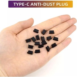 Universal 50 Pcs USB C Dust Plug Type C Anti Dust Plugs Type C Charging Port Protector