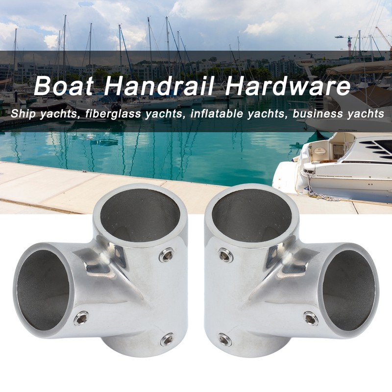 1 Pair of Boat Handrail Fittings Parts 60 Degree 316