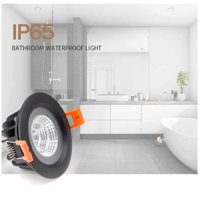 LS-PRO 3.5inch 7w LED Recessed Ceiling Light Slim Aluminium Panel,