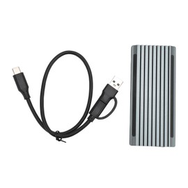 M.2 Nvme PCIE NGFF SSD Enclosure RGB Breathing Light 10Gbps USB3.1 Gen2 High Speed Transmission with Type C A To Type C Cable