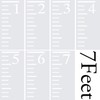 Onwon 7 Feet Growth Chart Stencil Measuring Kids Height Growth