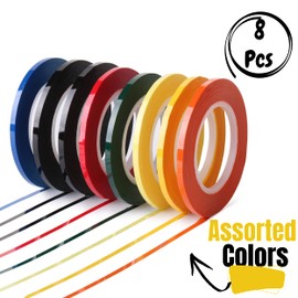 Mr. Pen- Whiteboard Tape, 8 Pack, Assorted Colors, Thin Tape for Dry Erase Board Accessories, Whiteboard Accessories, Chart Tapes