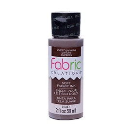 Fabric Creations Fabric Ink in Assorted Colors (2-Ounce), Ganache