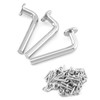 QWORK Universal Pallet Rack Safety Bolt - Heavy-Duty Drop Pins