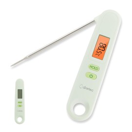 dretec Infrared Thermometer, Cooking Thermometer, Non-contact Thermometer for Cooking, Measures Without Contact, Deep Frying, Oil, Confectionery Making, Digital White