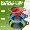 Gevoli Collapsible Colanders with Self-Draining Base for Edge of Sink,