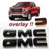 GM OVERLAYS! Matte Black GMC Sierra 2500HD 3500HD AT4 Letters
