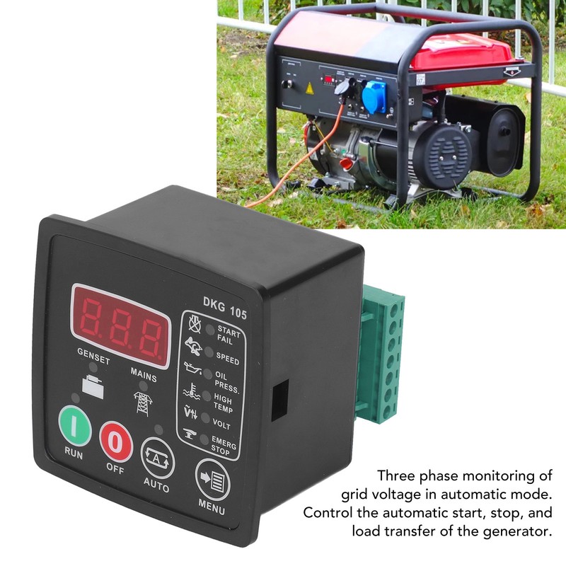 Diesel Generator Controller Programmable Automatic Mains Failure Control Unit 277V