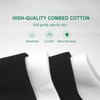 Womens Combed Cotton Color Thin socks - Breathable Soft Crew
